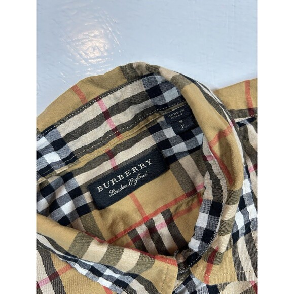 Burberry Tan Checkered Men's Shirt - Picture 3 of 8